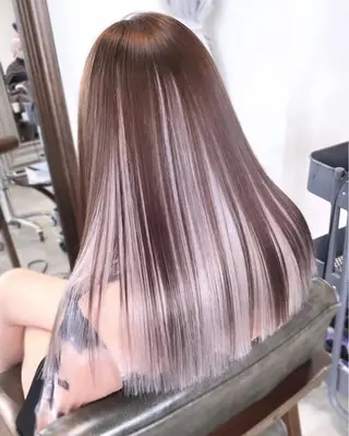 ロング カラー 🎀ハイトーン・艶 カラー HANA🎀のヘアスタイル