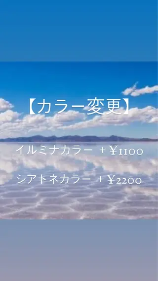 カラー Tink 橋本 青空のヘアスタイル