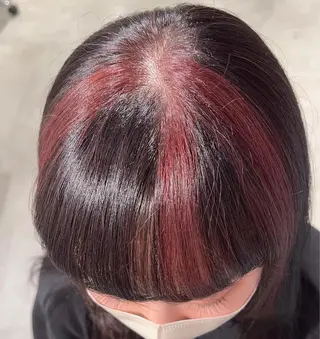 ロング カラー スキバサミを使わない カット🌼唯🌼のヘアスタイル