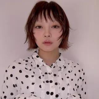 ショート カラー ベージュ/透明感/ 桃子🎀のヘアスタイル