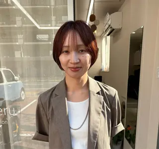 ショート カラー Hareru 豊田 修廣のヘアスタイル