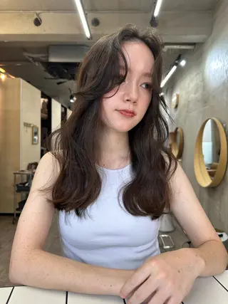 ミディアム カラー カットモデル募集中 ／HARUKA🎀のヘアスタイル