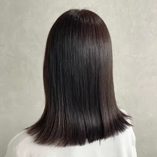 セミロング カラー mona/ ストレートスタイル✨のヘアスタイル