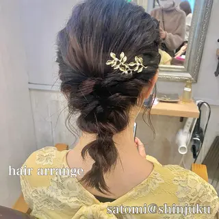 ヘアアレンジ 淡色ふんわりhair 新宿satomiのヘアスタイル