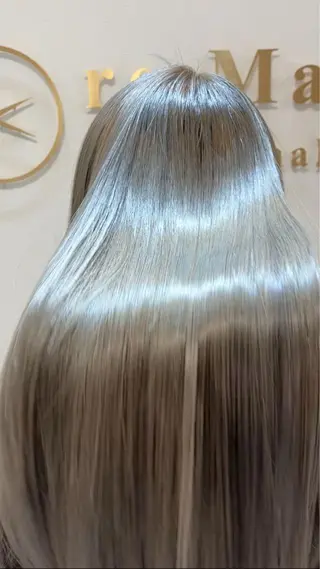 ロング カラー ヘアアレンジ キッズ 横浜関内髪質改善 re:Magoのヘアスタイル