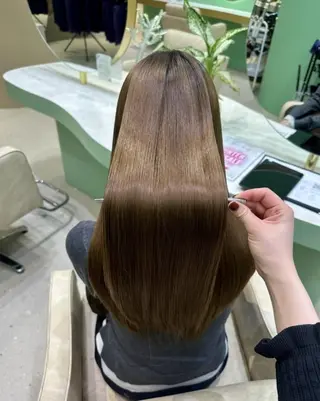 ロング カラー レイヤー×顔周り/ 髪質改善/川上京香のヘアスタイル