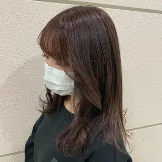 セミロング カラー 透明感カラー/京橋/ reikoのヘアスタイル