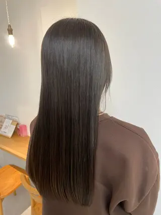 ロング カラー 福田千尋/インナー カラー/縮毛矯正のヘアスタイル