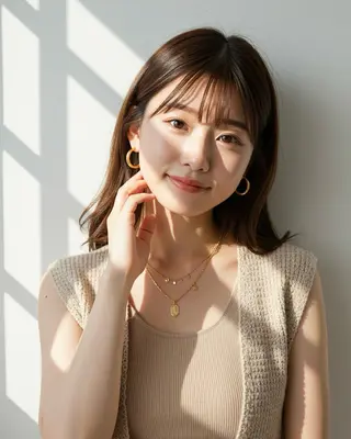 ミディアム LOVESTOIKE 井上つぐみ/透明感のヘアスタイル