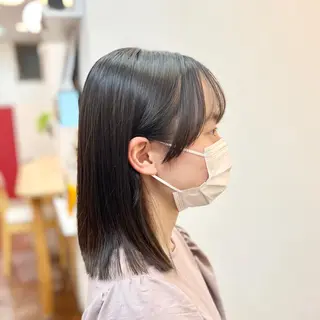 ミディアム 冨田 豊のヘアスタイル