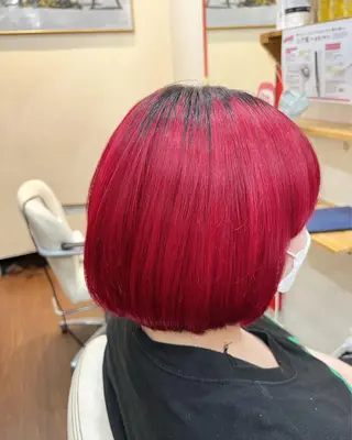 カラー まさき✂︎ブリーチ／ デザインカラーのヘアスタイル