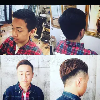ショート カラー メンズ 及川 光のヘアスタイル