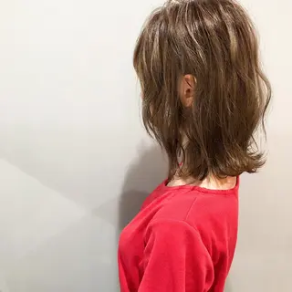 ミディアム カラー 美髪専門サロン kazuのヘアスタイル