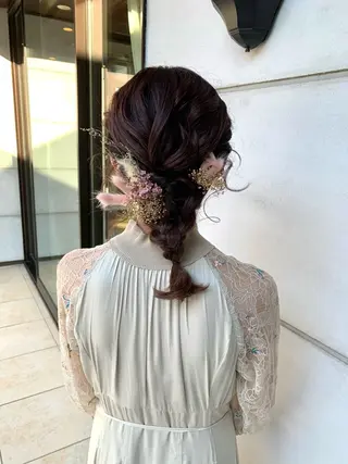 ミディアム ヘアアレンジ 越後 遥/ 透明感カラー🪞🤍のヘアスタイル