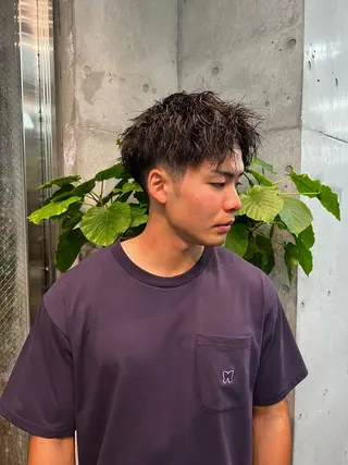 ショート パーマ メンズ メンズ特化美容師 /たけしのヘアスタイル