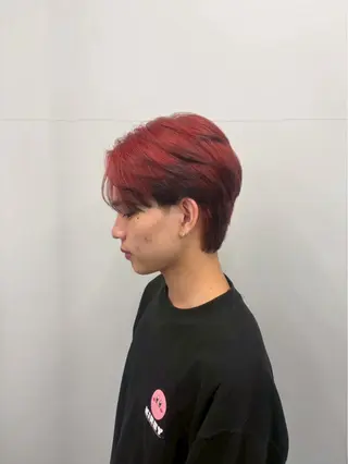 ミディアム カラー パーマ メンズ 博多メンズヘア特化 ベップハルキのヘアスタイル