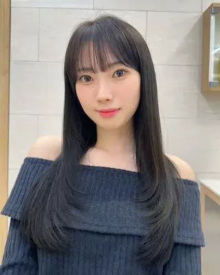 ロング ✨小顔顔まわり✨ サイトウ　アツキのヘアスタイル