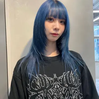 ミディアム カラー ブロンド／ブリーチ 【SITY.】のヘアスタイル