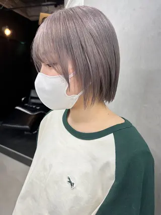 ショート カラー ブリーチダブルカラー 【koide】のヘアスタイル