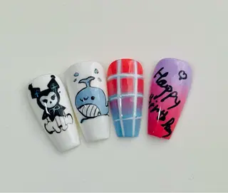 ネイル 銀河_ Chan nailsのネイルデザイン