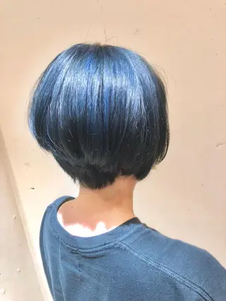 ショート カラー パーマ ヘアアレンジ 【ツヤ髪美容師】 ツダケイスケのヘアスタイル
