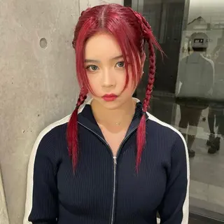 ロング カラー ヘアアレンジ Mizobe misakiのヘアスタイル