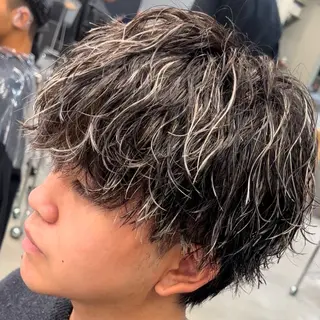 ミディアム カラー ヘアアレンジ メンズ fifth 石川 凪のヘアスタイル
