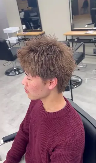 カラー メンズ 【メンズ特化】ハイ トーン/海里🔥のヘアスタイル