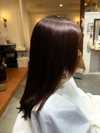 ロング パーマ トリコヘアサロン 新井千智のヘアスタイル