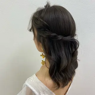 ミディアム risa/恵比寿/ ヘアセットのヘアスタイル