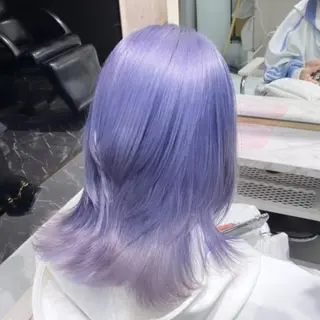 セミロング カラー パーマ ヘアアレンジ メンズ キッズ ネイル マツエク・マツパ アイブロウ 🐺ウルフ×ハイトー ン🖤Yukinoのヘアスタイル