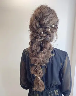 ロング カラー ヘアアレンジ 💓永坂　美由紀💓 Aujuaソムリエのヘアスタイル