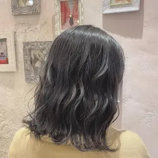 ミディアム カラー 韓国風ヘア✻透明感 カラー✻yukaのヘアスタイル