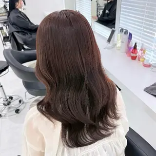 カラー 🤍ブリーチなし ブラウンhimi🤍のヘアスタイル