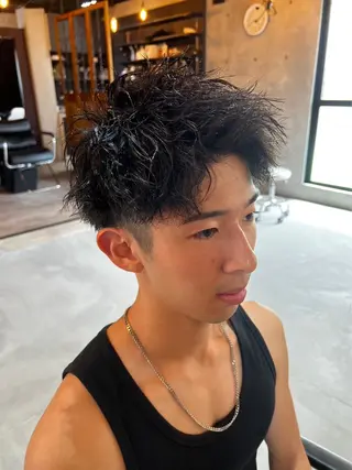 パーマ メンズ 石川 歳也のヘアスタイル