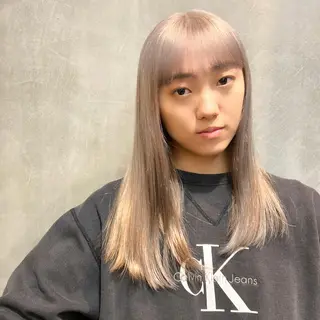 ミディアム カラー ショート/ウルフ ハイトーン/カイセイのヘアスタイル