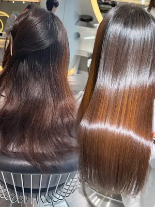 ロング 縮毛矯正/髪質改善 🌟本郷壮一郎のヘアスタイル