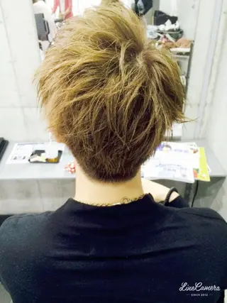 ショート ミディアム カラー パーマ メンズ SUNNY GRACEのヘアスタイル