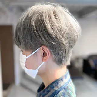 ショート カラー メンズ 王子田 隼のヘアスタイル