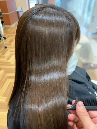 セミロング 福森 みずきのヘアスタイル