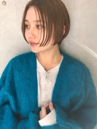 ショート カラー 岡安優太 顔まわり似合せが得意のヘアスタイル