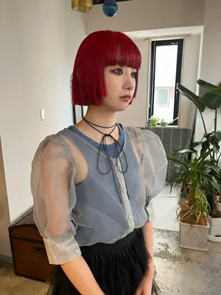 ミディアム カラー 🩷ハイトーン透明感 レイヤー🩷ユリカのヘアスタイル