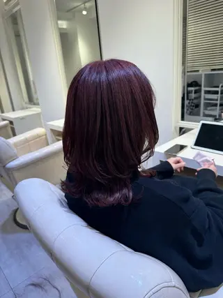 ミディアム カラー NANAMI:カット モデルさん募集中💫のヘアスタイル