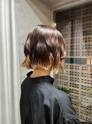 ショート パーマ ロングパーマ木村 ボブパーマのヘアスタイル