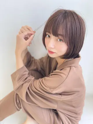 ショート カラー 髪質改善・縮毛矯正 年間1500名担当♪のヘアスタイル