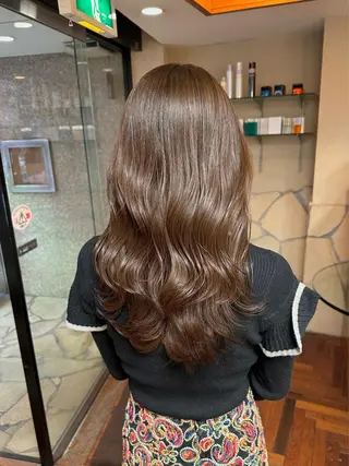 セミロング カラー 矢野 晃平のヘアスタイル