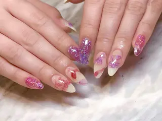 ネイル BLUE【ブルー】所属・NARUMI HYODOのネイルデザイン