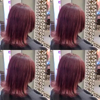 ミディアム カラー 髪質改善･縮毛矯正 特化･ユウシンのヘアスタイル