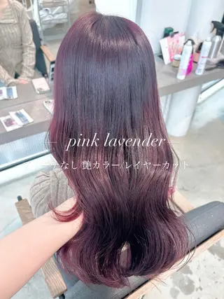 ロング yui/ラベンダー/ ピンク/ワインレッドのヘアスタイル