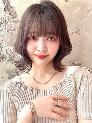 セミロング パーマ ヘアアレンジ 🌈小顔似合わせ SHIHO🌈のヘアスタイル